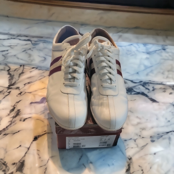 Bally Frenz Men's White Leather Sneakers Sneakers Size 13 US/46 EU USED w/BOX - Picture 15 of 16